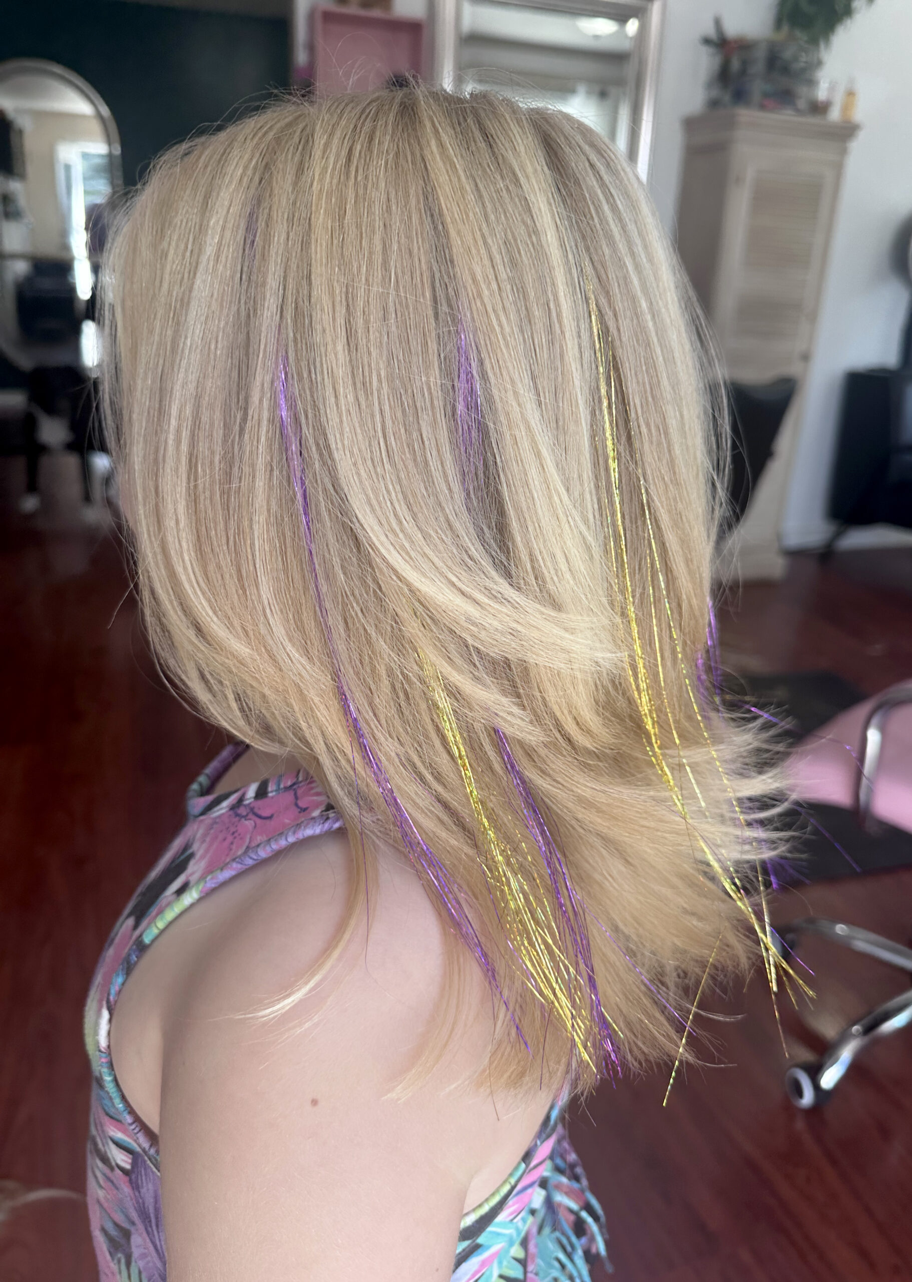 Haircut with Tinsel