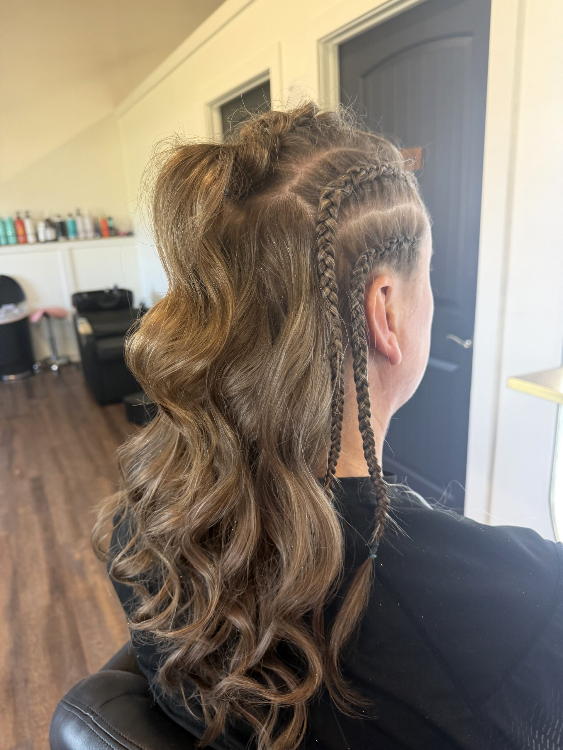 Viking inspired up-do